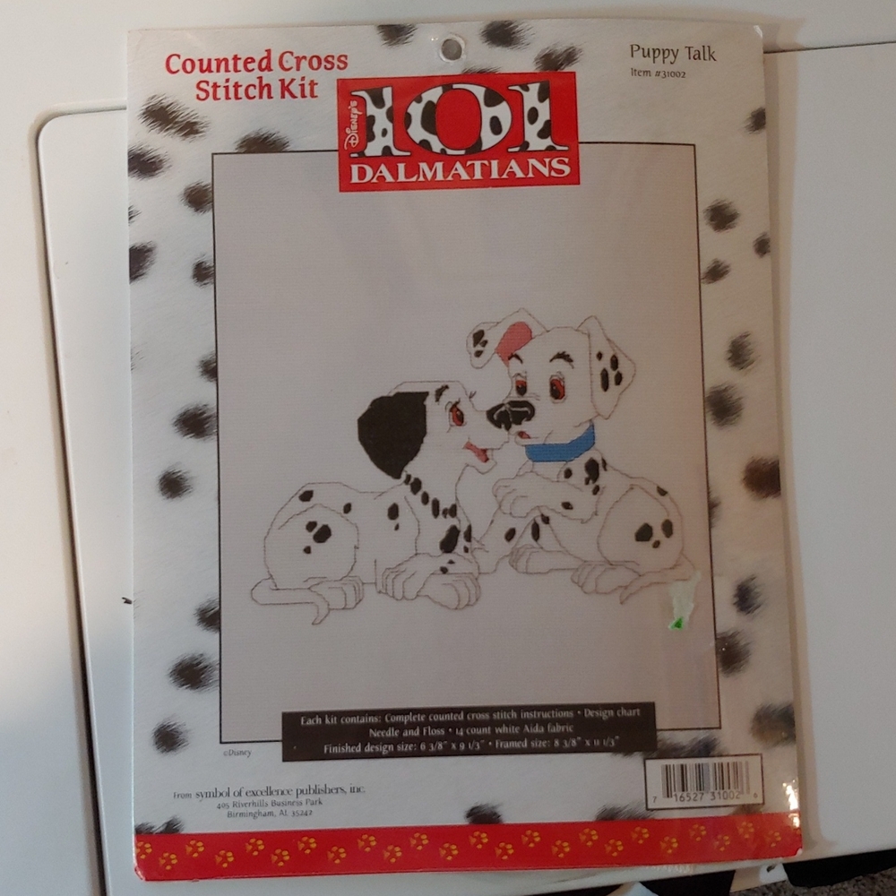 Disney 101 Dalmatian Counted Cross Stitch Kit -